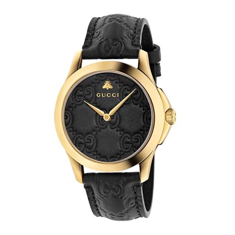 black gucci watch|gucci watch black and gold.